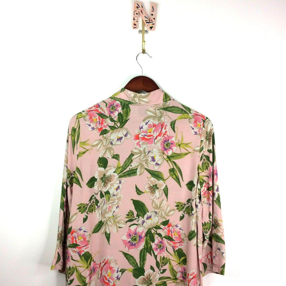 NEW Grace Elements Floral Button Down Shirt Blouse - Picture 3 of 6